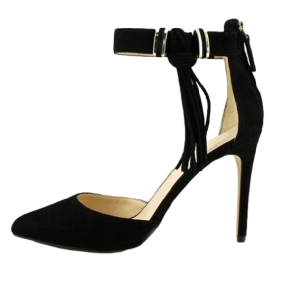 Nine West Women's Everafter Black Suede Dress Pump Heels - Size 10 M - Picture 2 of 3